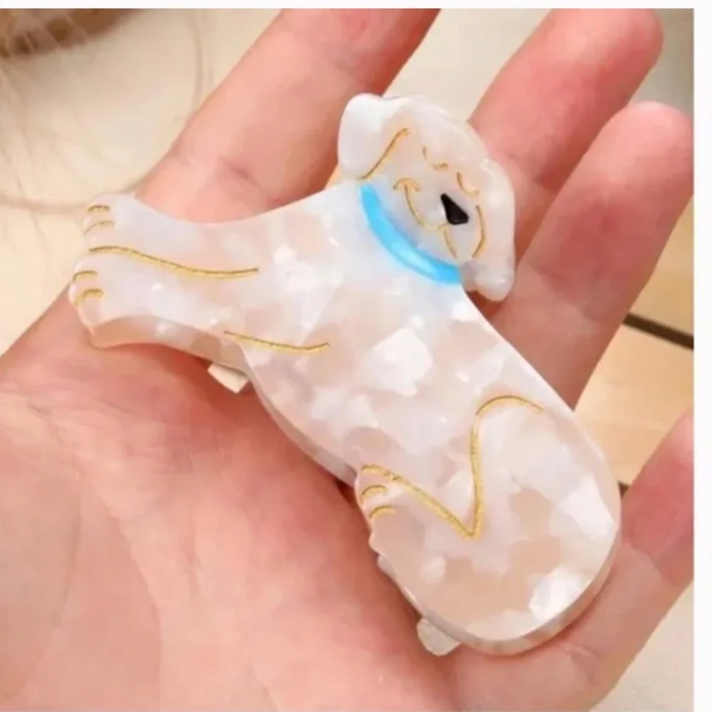 ❤️ FREE Labrador Lab Dog Puppy Girly Trendy Golden Retriever Hip Hair Claw Clip